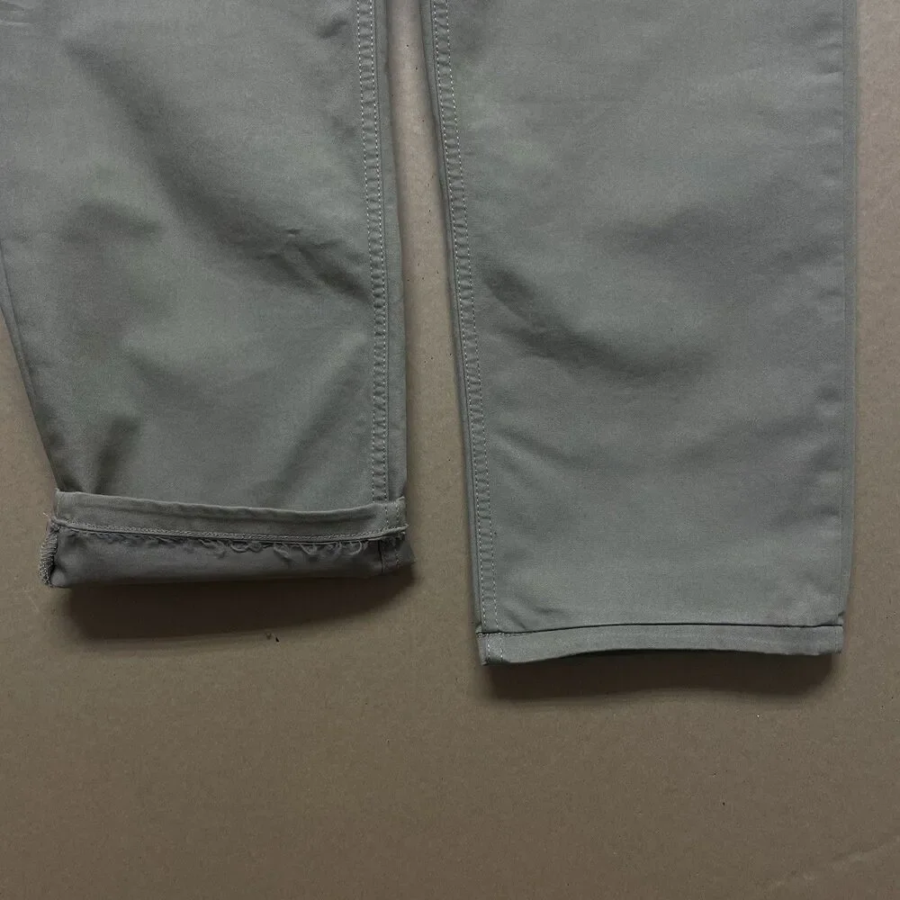 Patagonia Organic Cotton Men’s Short-Length Khaki Pants Size W33 L28 Flat Front